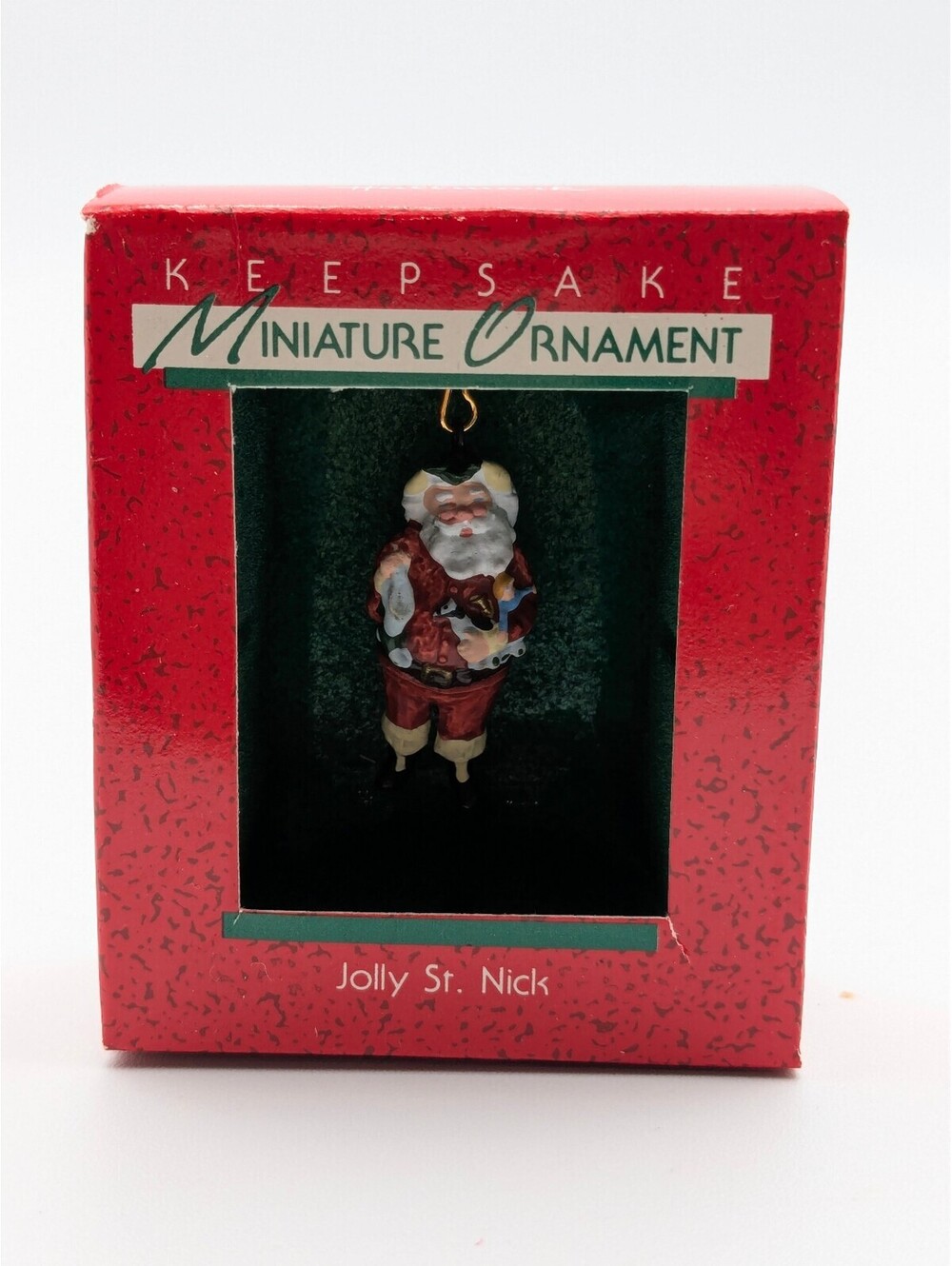 Hallmark Keepsake Jolly St. Nick Miniature Ornament 1988, New in Box